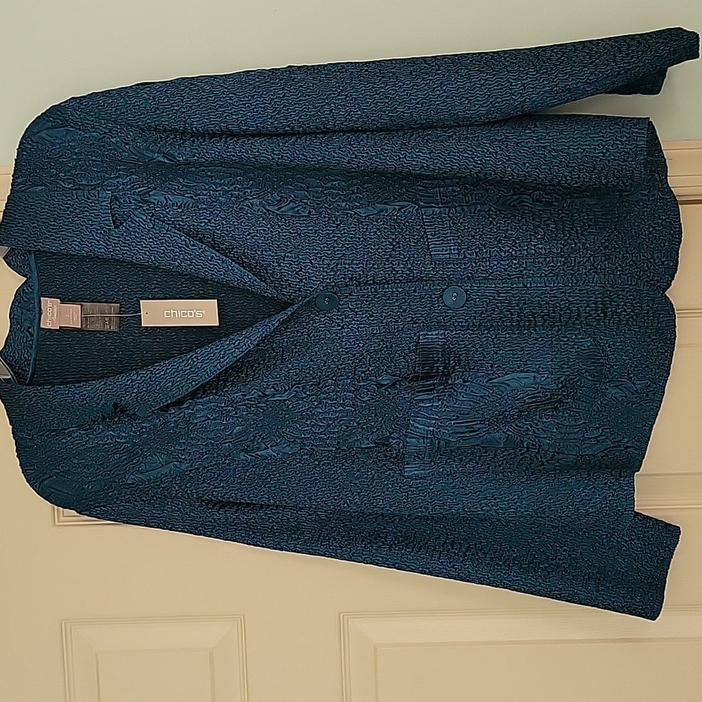 Chico's Elegant Navy Blazer